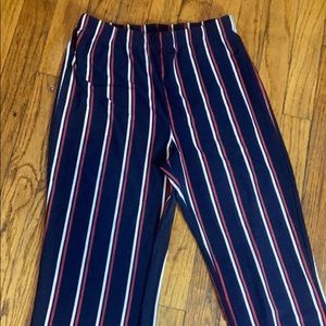 High waist , wide leg pants